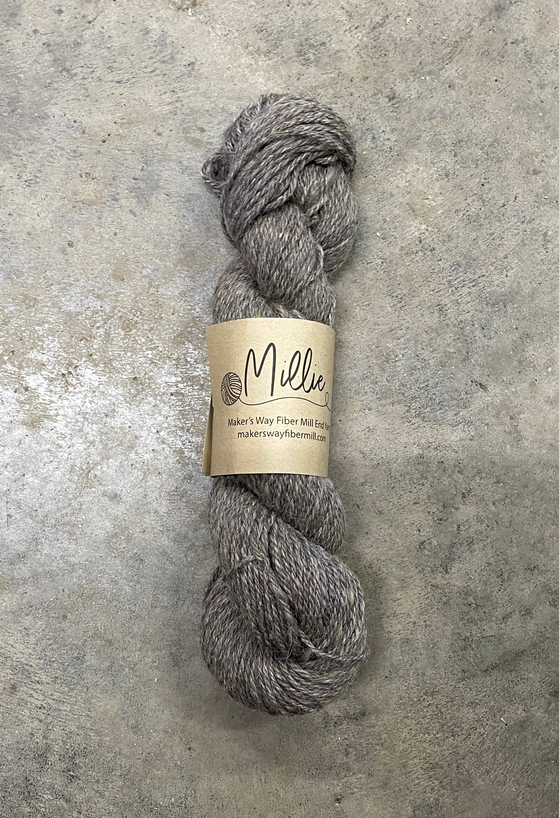Millie Mill End Yarn 3 ply Worsted Kaleidoscope Gray